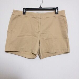 J Crew Shorts Womens 10 (34x5) Beige Chino 100% Cotton Neutral Classic New